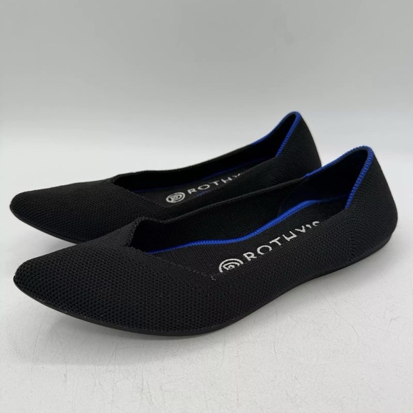 Rothy’s The Point Black Size 6 Women’s Flats - Picture 5 of 9